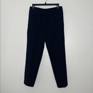 Vince Women's Size 6 Pants Crop Blue Polyester Wool Blend Stretch Pull Tie Waist